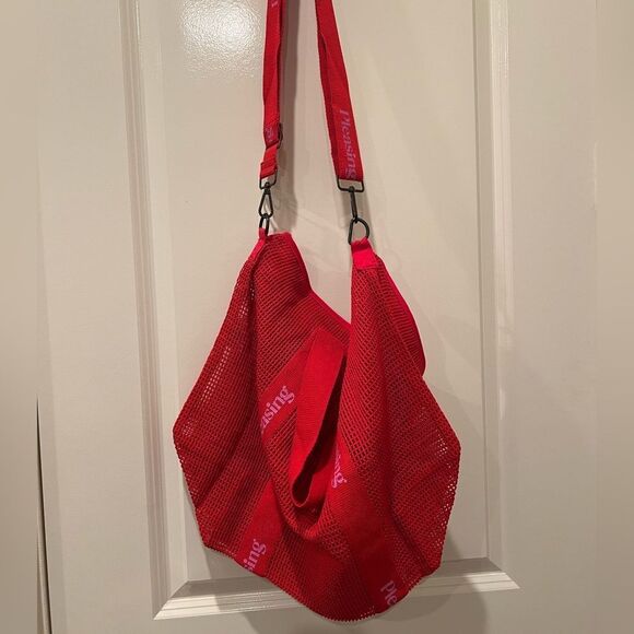 Harry Styles Pleasing Red / Pink Pop Up Shop Exclusive Mesh Tote Bag - Picture 5 of 5